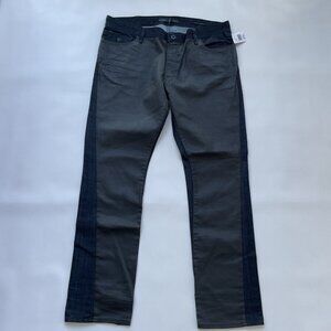 Guess Men's Slim Straight Jeans In Hitchhiker Contrasting Denim Wash Size 40